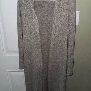 Chloe & Katie Cozy Heather Grey Duster Cardigan Sz Small